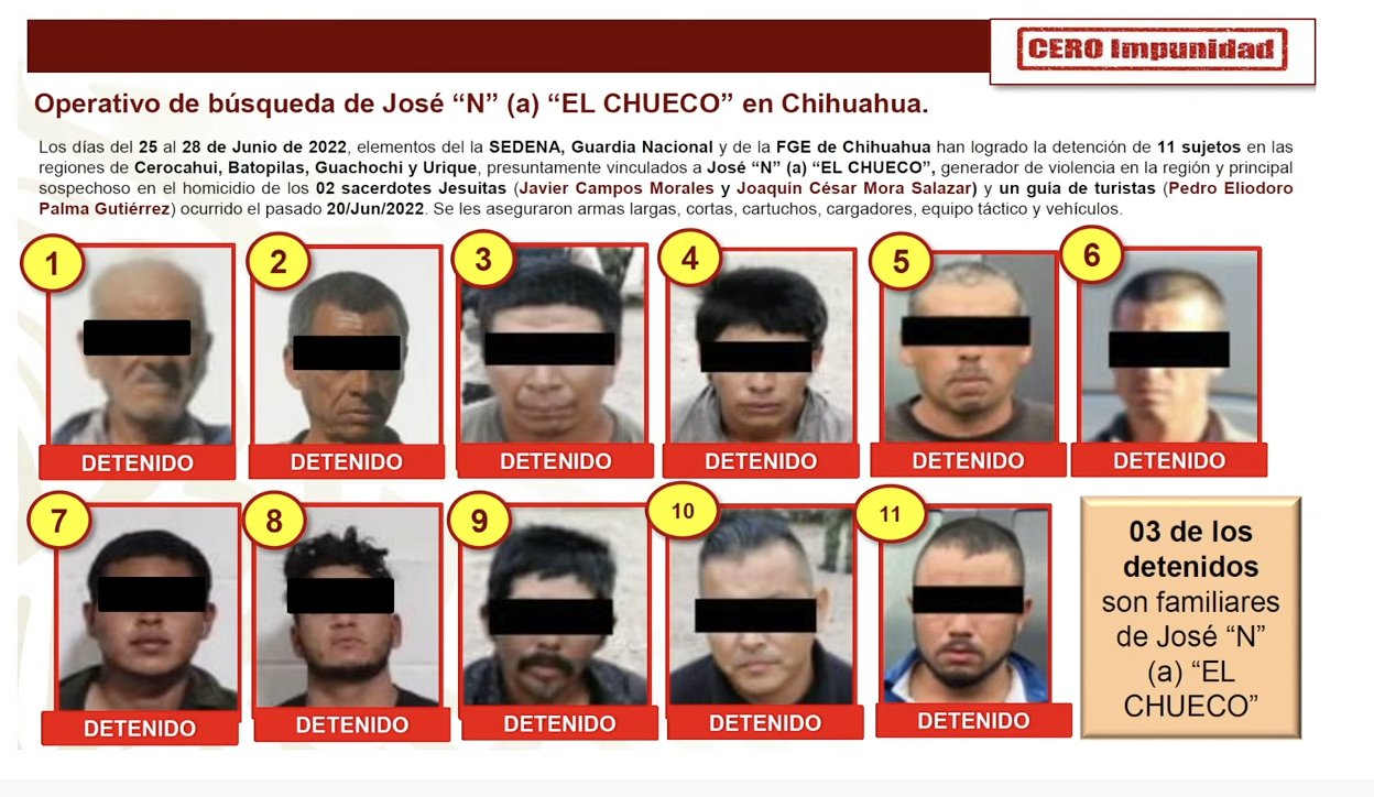 3 de los detenidos son familiares de El Chueco (Foto: YouTube/Andrés Manuel López Obrador)