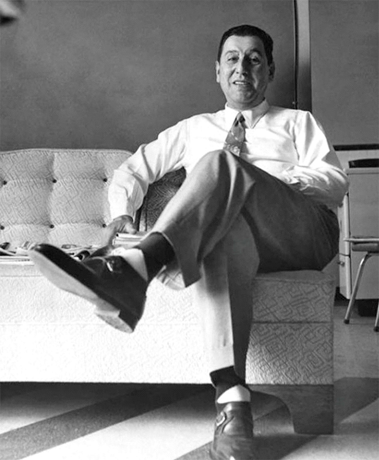Juan Domingo Perón en su exilio en Caracas, Venezuela