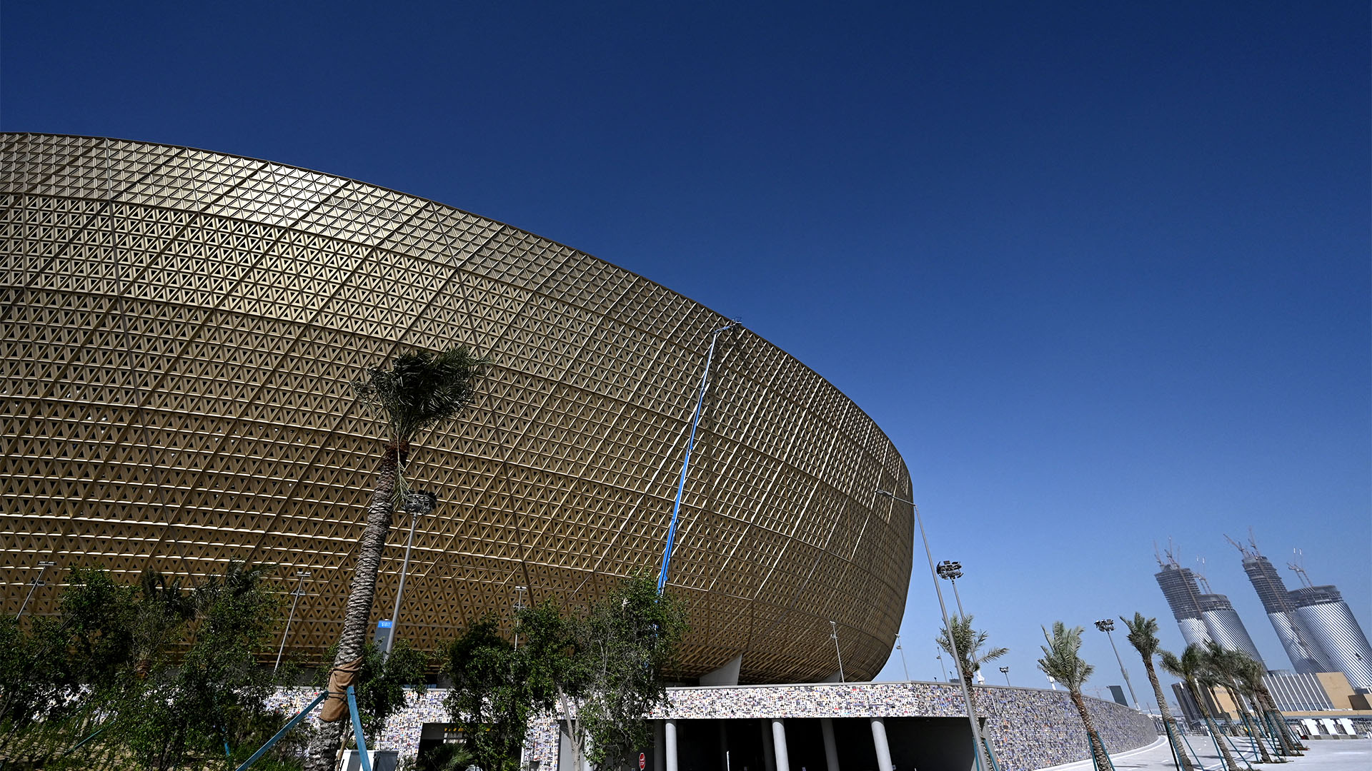 El estadio Lusail, sede de la final de la Copa del Mundo Qatar 2022 el 18 de diciembre (GABRIEL BOUYS / AFP)