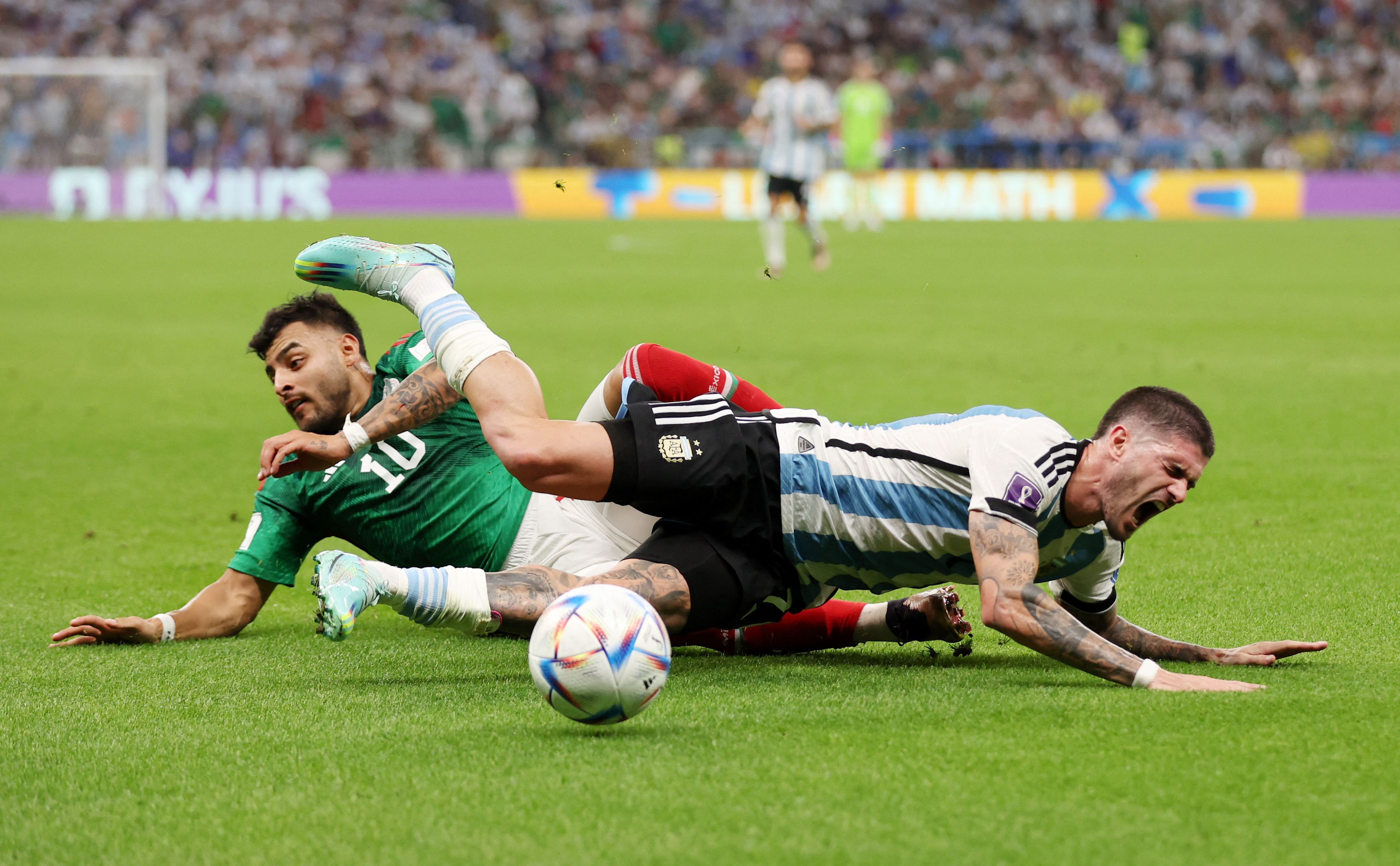 Un primer tiempo que dejó a un equipo Argentino que intentó, pero no encontró los caminos frente al combinado mexicano (REUTERS/Matthew Childs)