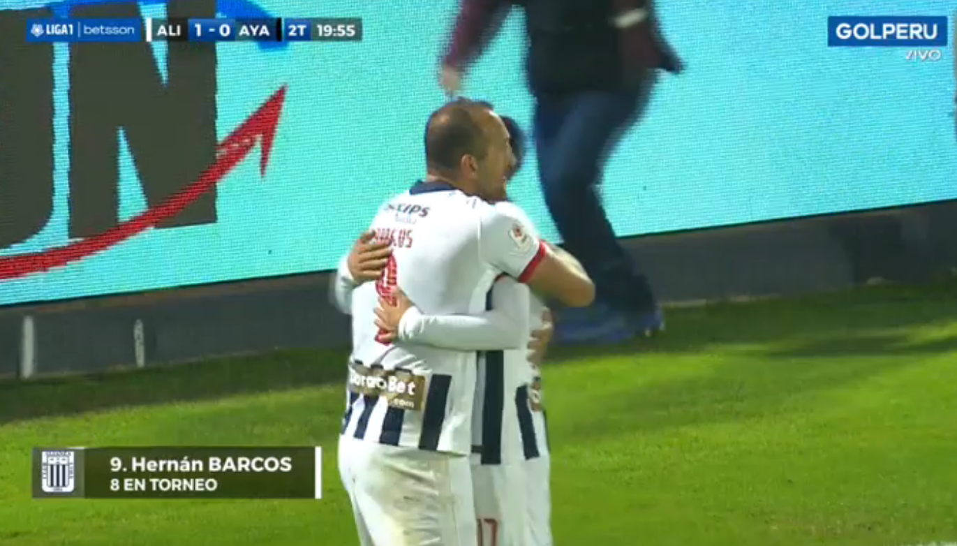 Gol de Hernán Barcos para el 1-0 de Alianza Lima sobre Ayacucho FC