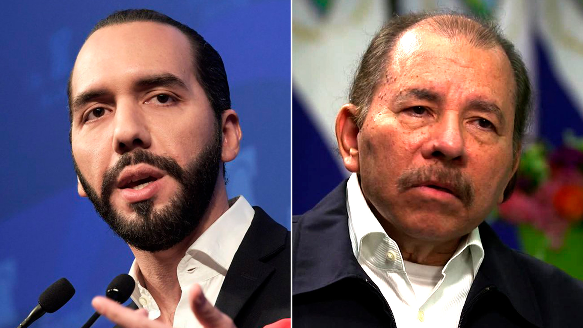 Nayib Bukele y Daniel Ortega