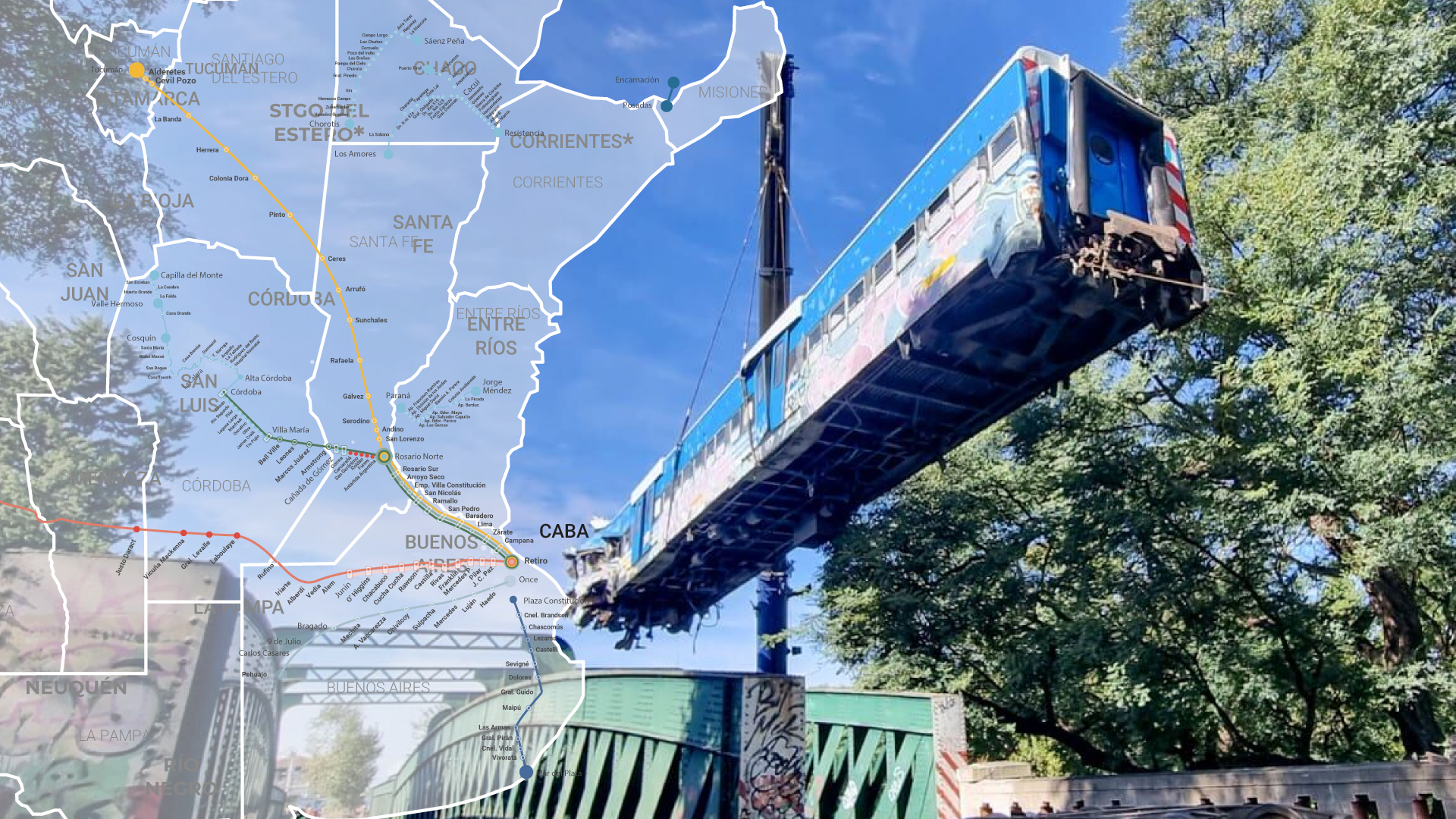 Por la emergencia ferroviaria, hay 62 estaciones sin servicio y 27 millones de usuarios menos