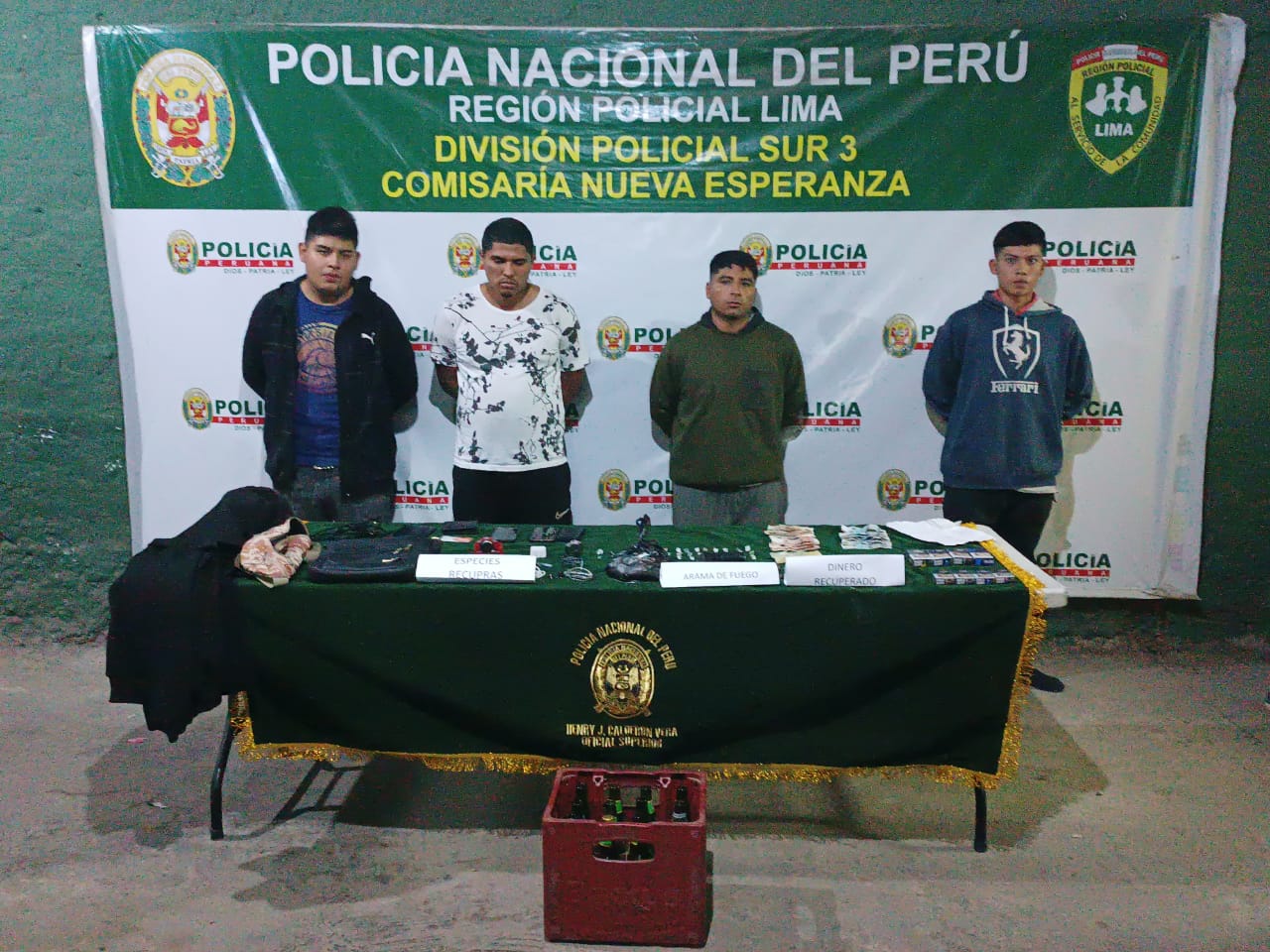 'Los Lechuceros de Nueva Esperanza' detenidos en la dependencia policial