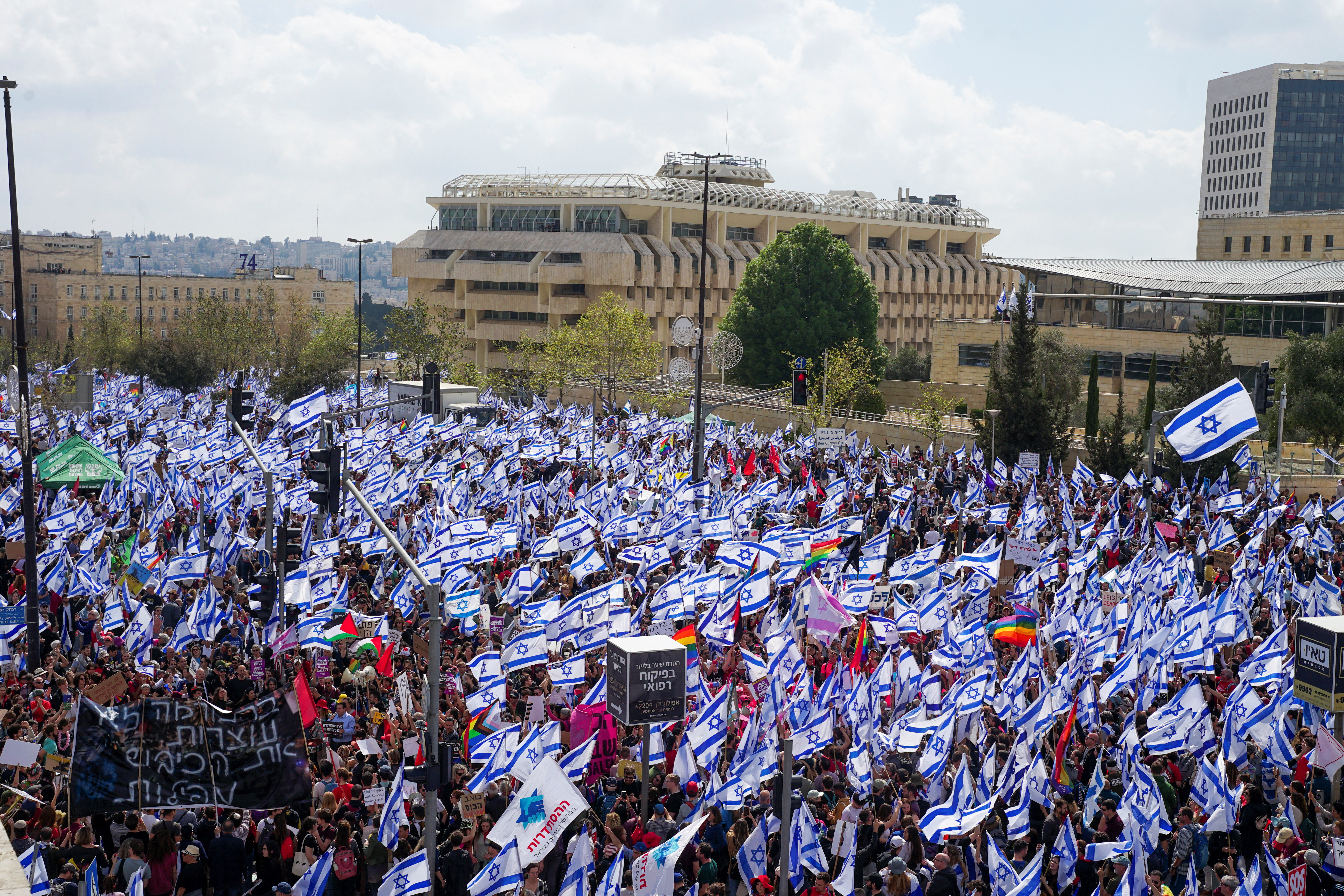 La protesta frente a la Knesset (REUTERS/Itai Ron)