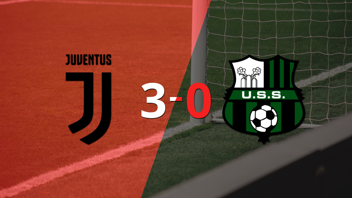 Juventus goleó 3-0 a Sassuolo con doblete de Dusan Vlahovic