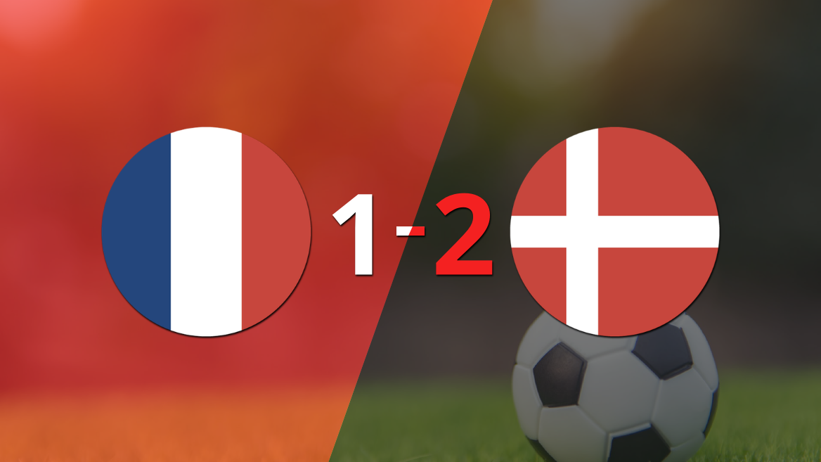 Con dos goles de Andreas Cornelius, Dinamarca venció a Francia