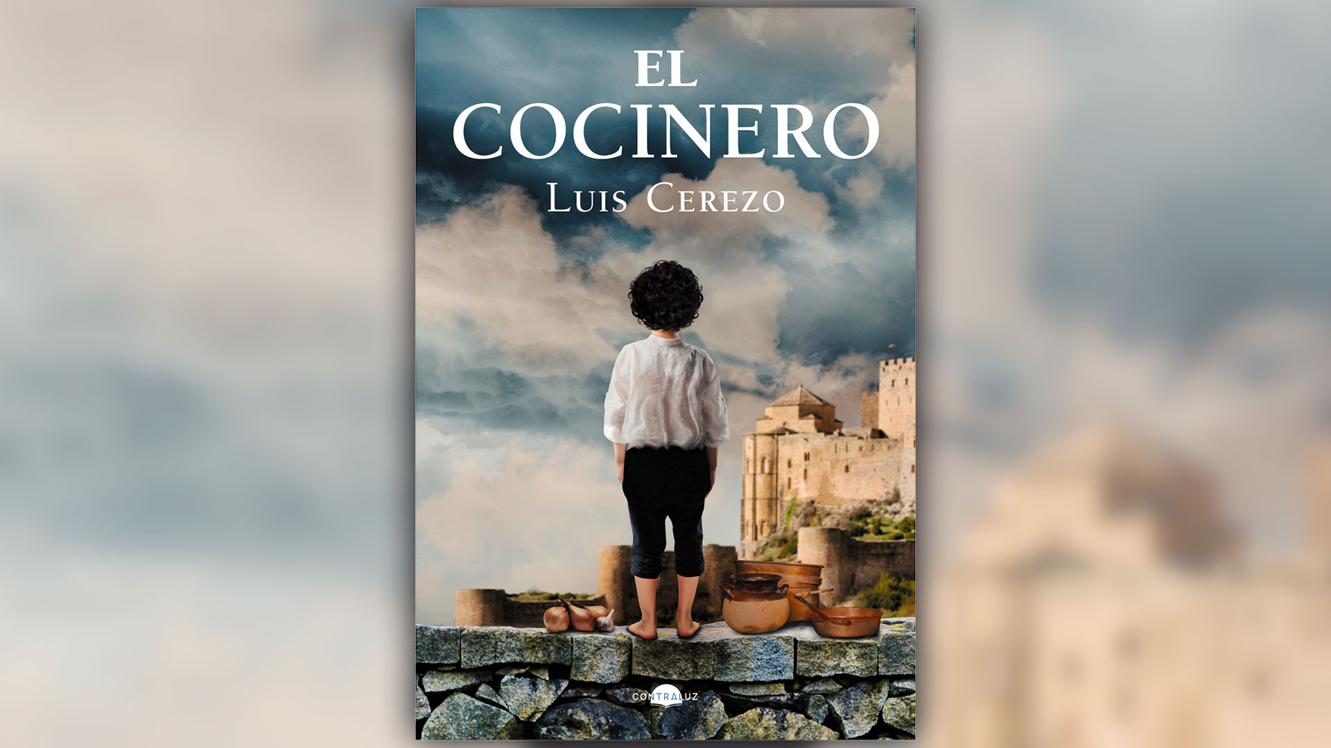 Portada del libro "El cocinero" de Luis Cerezo (Contraluz Editorial)