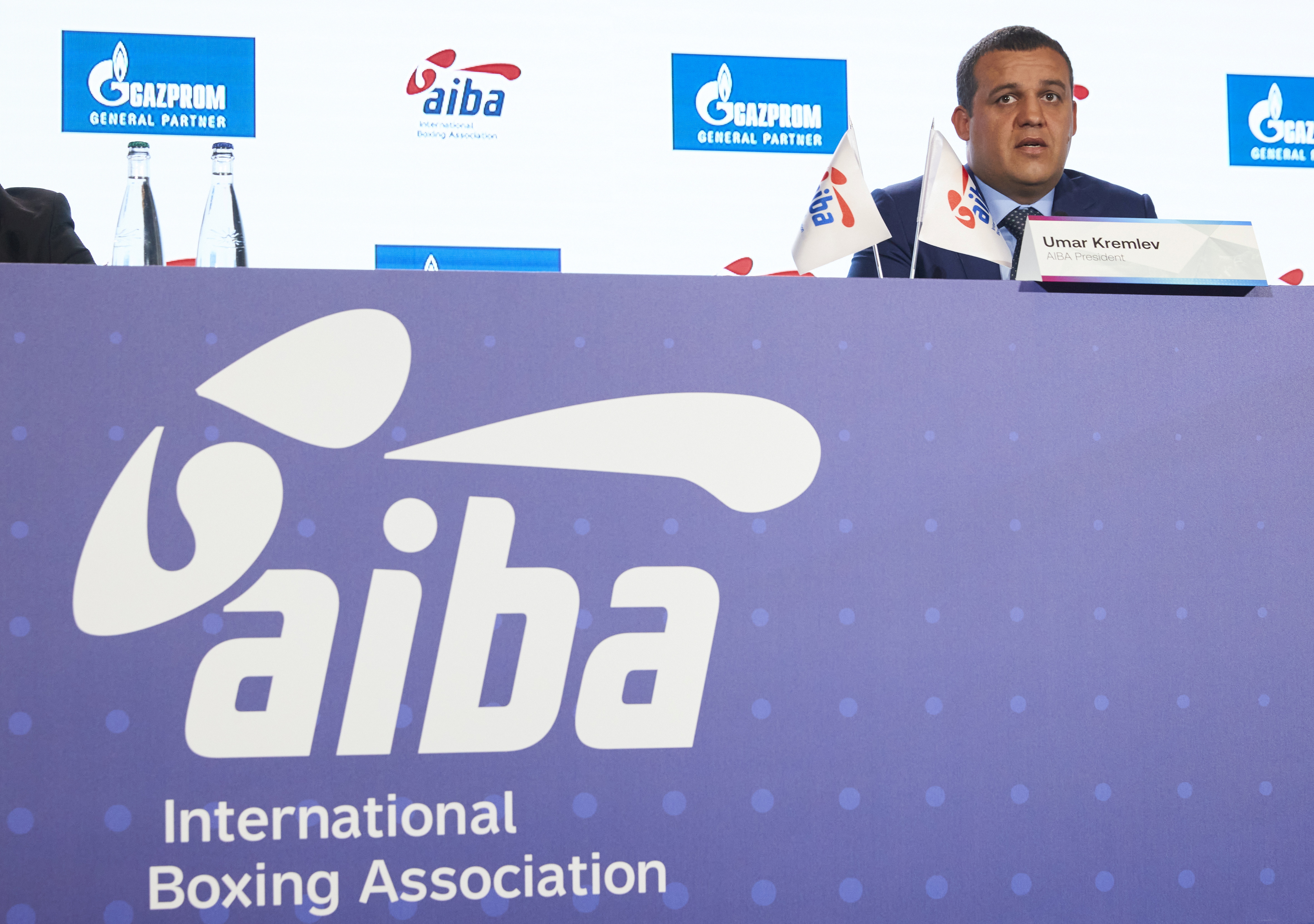 International Boxing Association (AIBA) President Umar Kremlev attends a news conference ahead of the Tokyo 2020 Olympic Games in Lausanne, Switzerland June 28, 2021.  REUTERS/Denis Balibouse