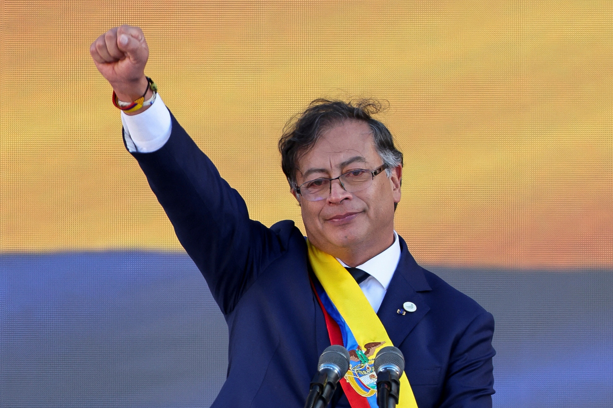 FILE PHOTO: Colombia's President-elect Gustavo Petro takes office