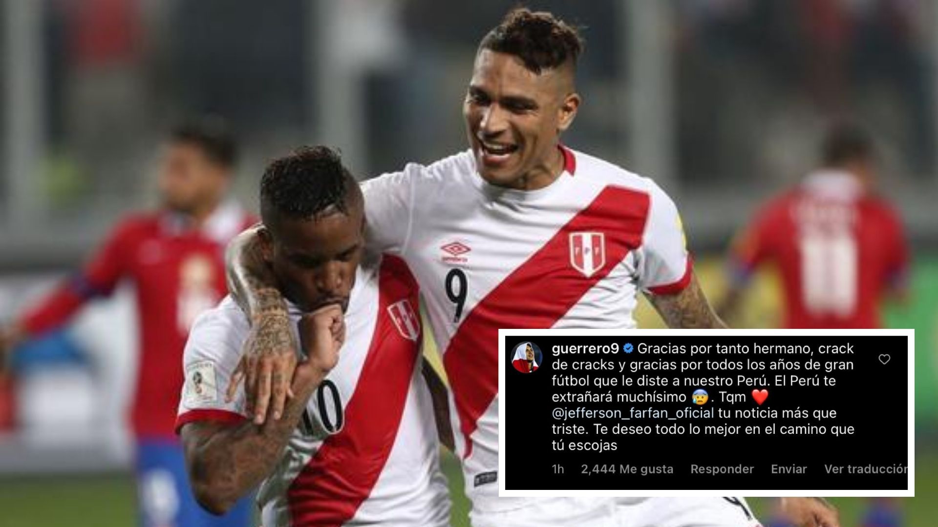 Paolo Guerrero Le Dedicó Un Mensaje A Jefferson Farfán “gracias Por