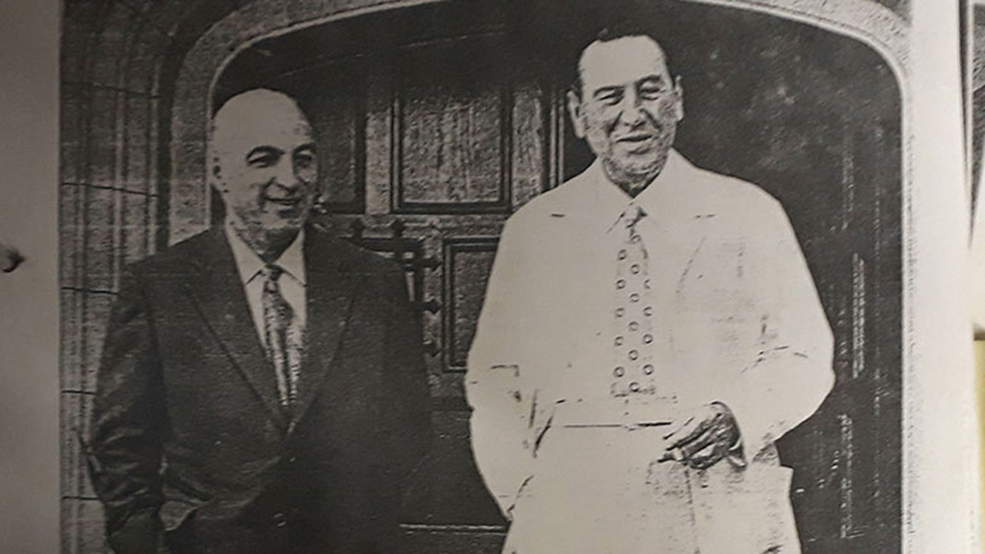 Juan Domingo Perón y José López Rega en Puerta de Hierro, Madrid