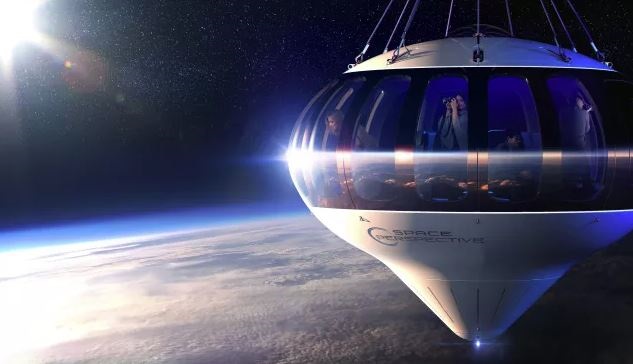 Recreación digital de cómo será la cápsula del Neptune One. (Sebastián Carrasco/ Europa Press)


