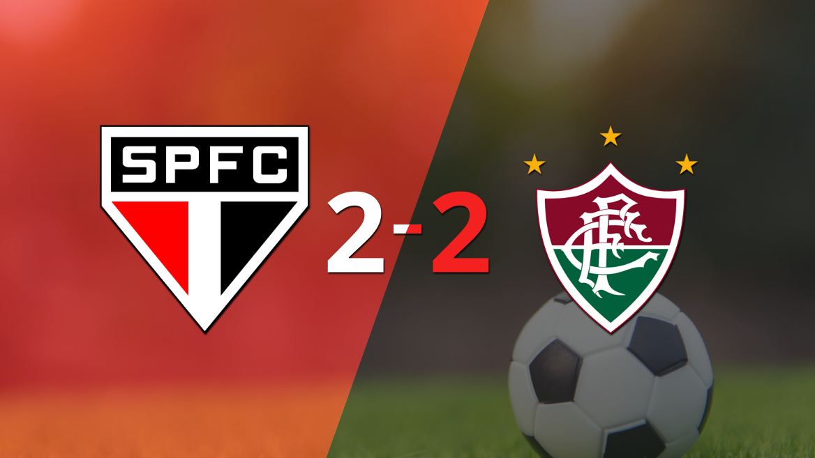 São Paulo y Fluminense sellaron un empate a dos
