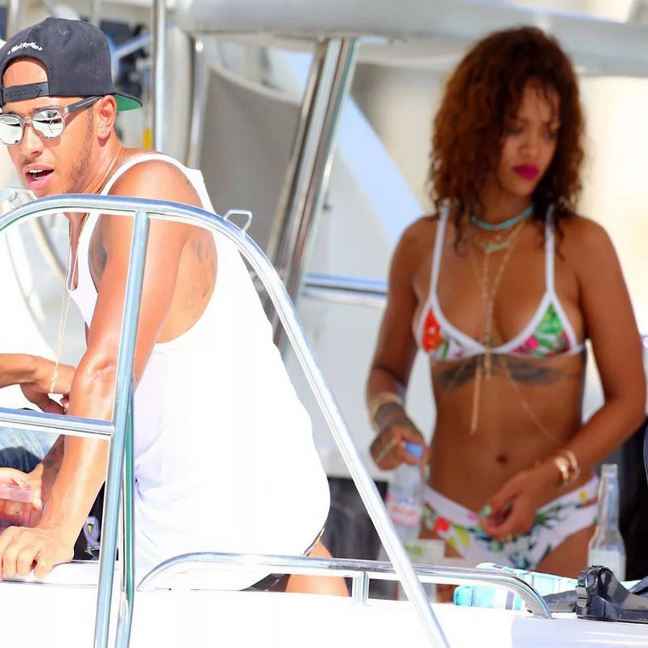 Rihanna y Lewis Hamilton aseguraron que solo son amigos, pero se frecuentaban mucho.