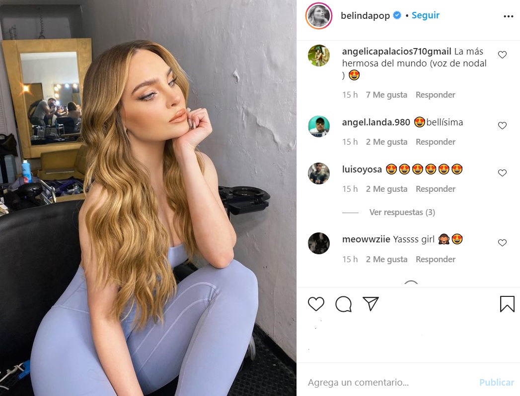 Los labios de Belinda se veían con más volumen