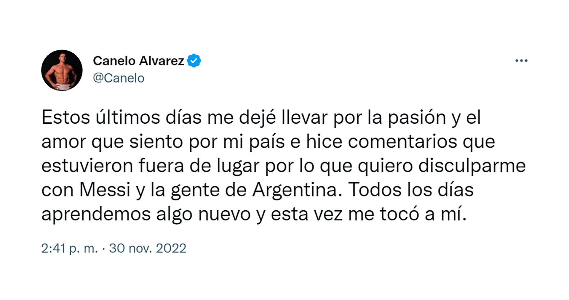 El mensaje de Canelo Álvarez en la previa de la definición del Grupo C del Mundial