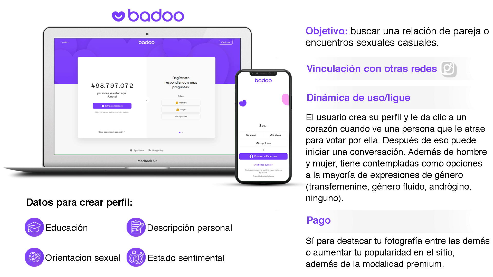 Lo necesario para utilizar la aplicación de Badoo