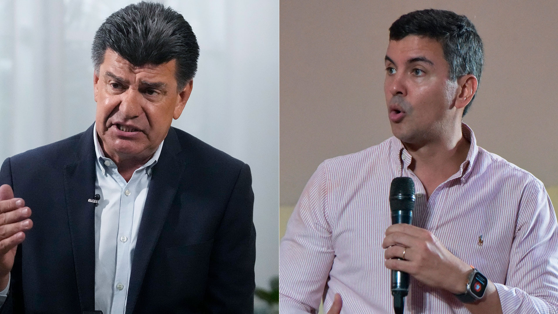 El liberal Efraín Alegre y el colorado Santiago Peña, se disputan la presidencia paraguaya con la cuestión de Taiwán y China de discusión de fondo (AP)