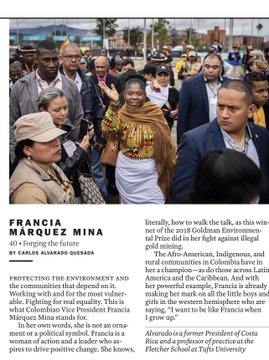 En Colombia es criticada, en el exterior es considerada como una de las personas más influyentes: Francia Márquez