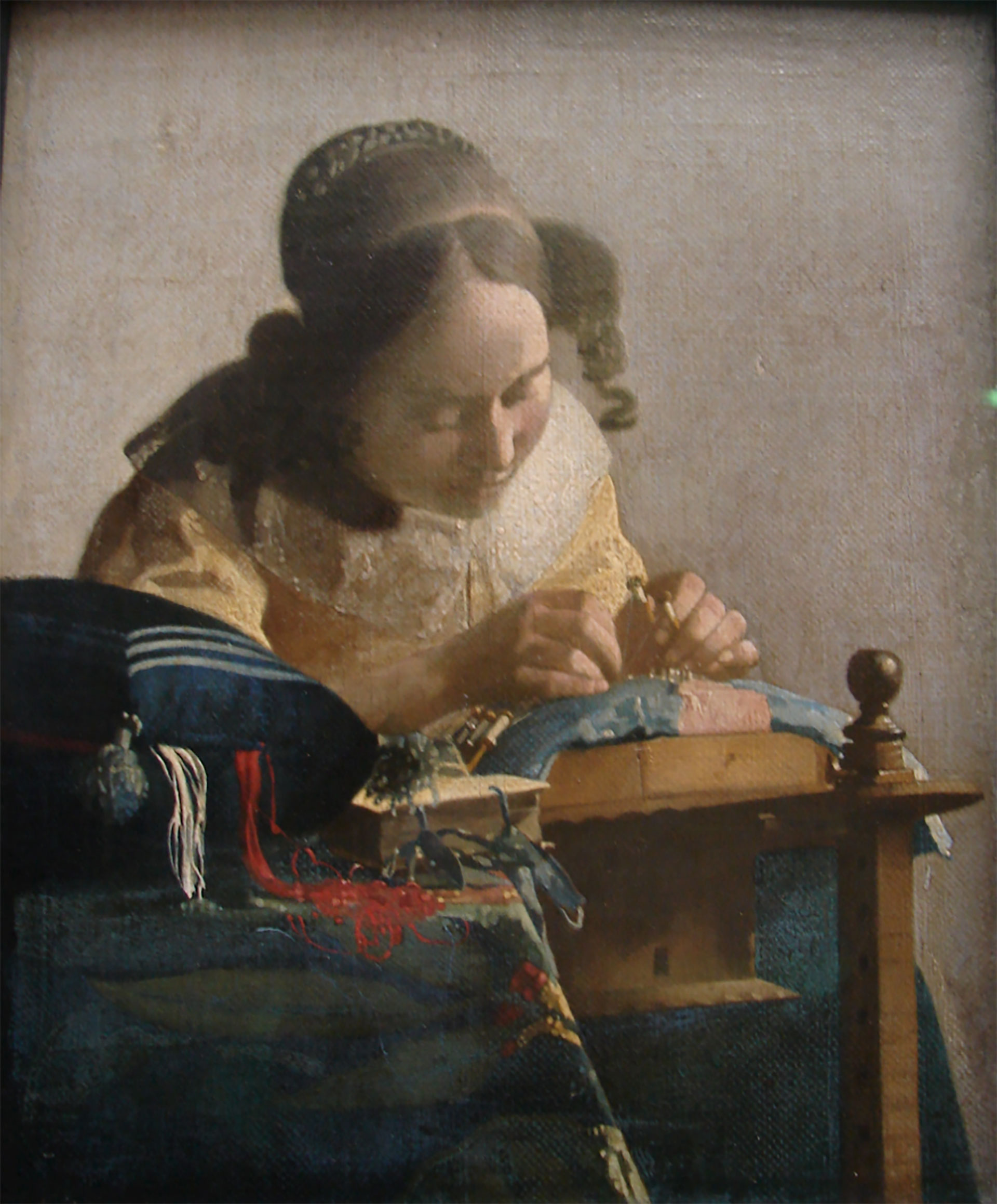 "the lacemaker"by Johannes Vermeer