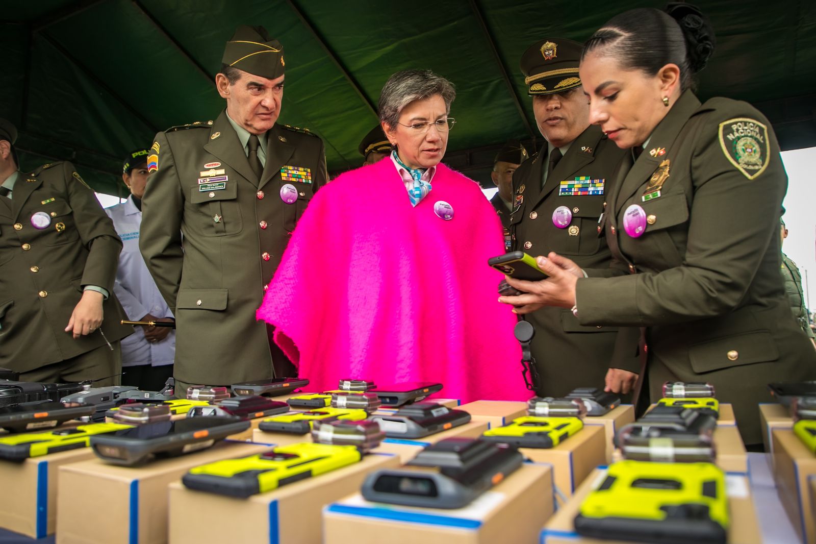 La alcaldesa Claudia López condenó la instrumentalización por parte de las FARC, de los jóvenes que participaron en las marchas del Paro Nacional (Alcaldía de Bogotá)