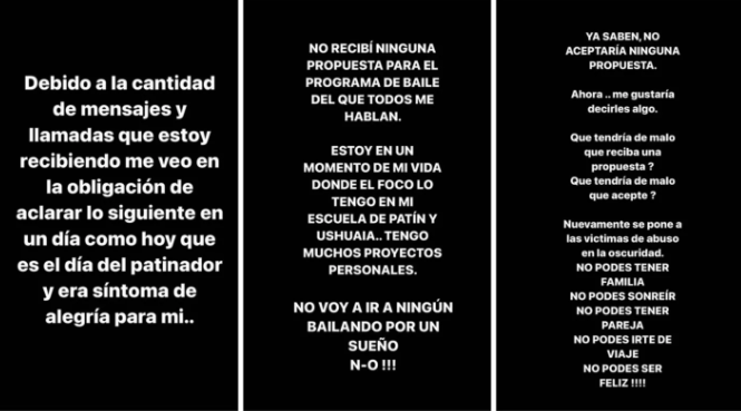 Lucas Benvenuto hizo un descargo en sus redes sociales sobre la posibilidad de participar en el Bailando (Instagram)