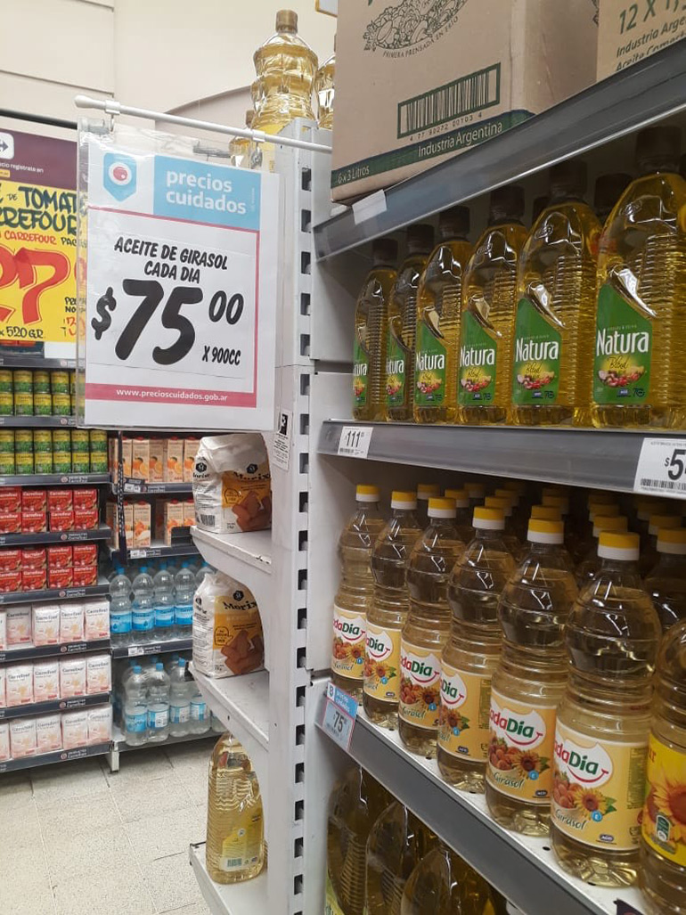 Los aceites tuvieron un aumento del 8% en la lista de Precios Cuidados