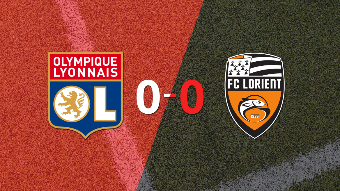 No hubo goles en el empate entre Olympique Lyon y Lorient