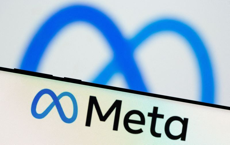 FOTO DE ARCHIVO. Imagen de ilustración del logo de Meta Platforms Inc en un teléfono inteligente. 28 de octubre de 2021. REUTERS/Dado Ruvic
