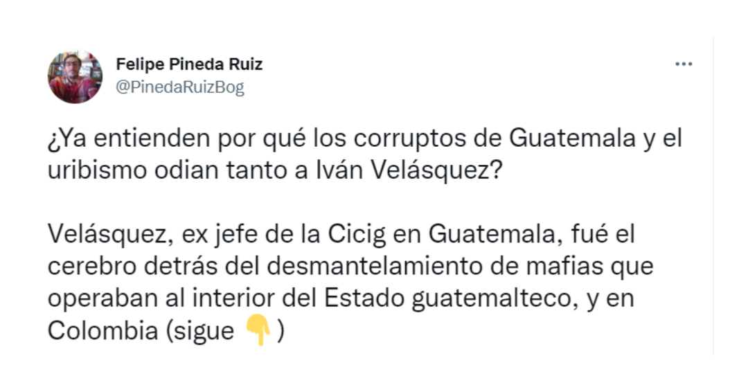 Según la Fiscalía del país Centroamericano, el actual ministro de Defensa habría participado en un plan para robar 384 millones de dólares. Crédito: @PinedaRuizBog / Twitter