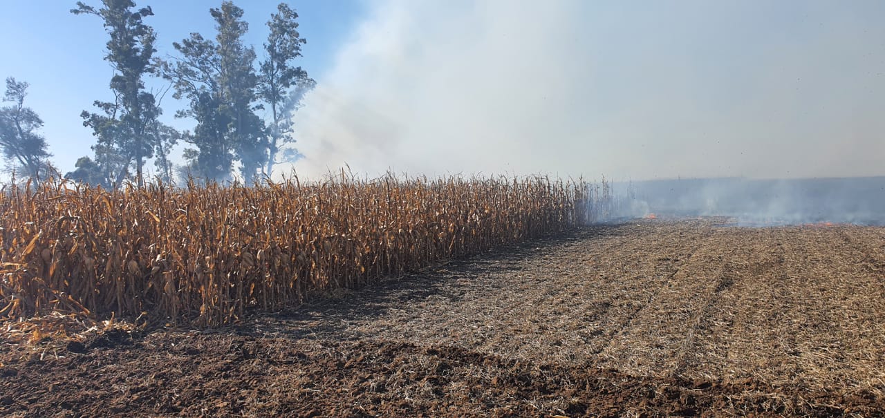 El año pasado el vicepresidente de CRA fue víctima de un incendio intencional en su campo.