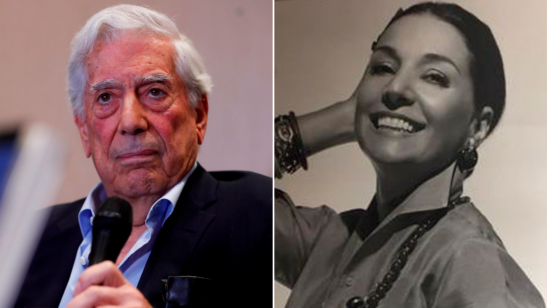 Mario Vargas LLosa y Nati Mistral