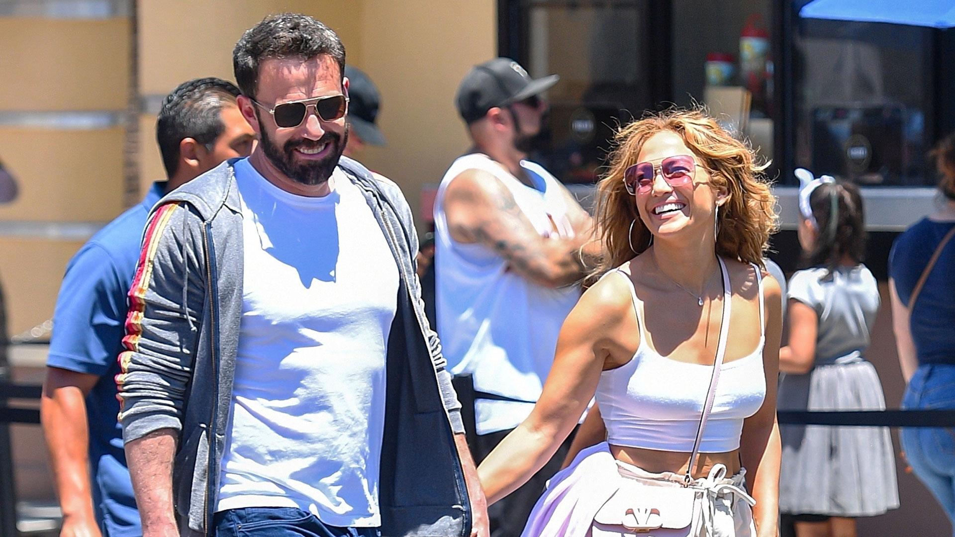 La salida familiar de Ben Affleck y Jennifer Lopez (Foto: Grosby)