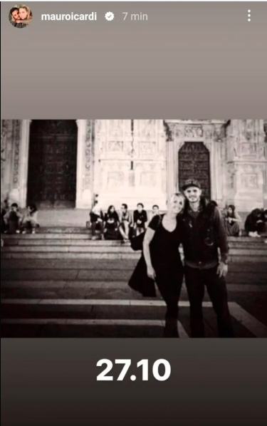 La foto romántica de Mauro Icardi dedicada a Wanda Nara (Foto: Instagram)