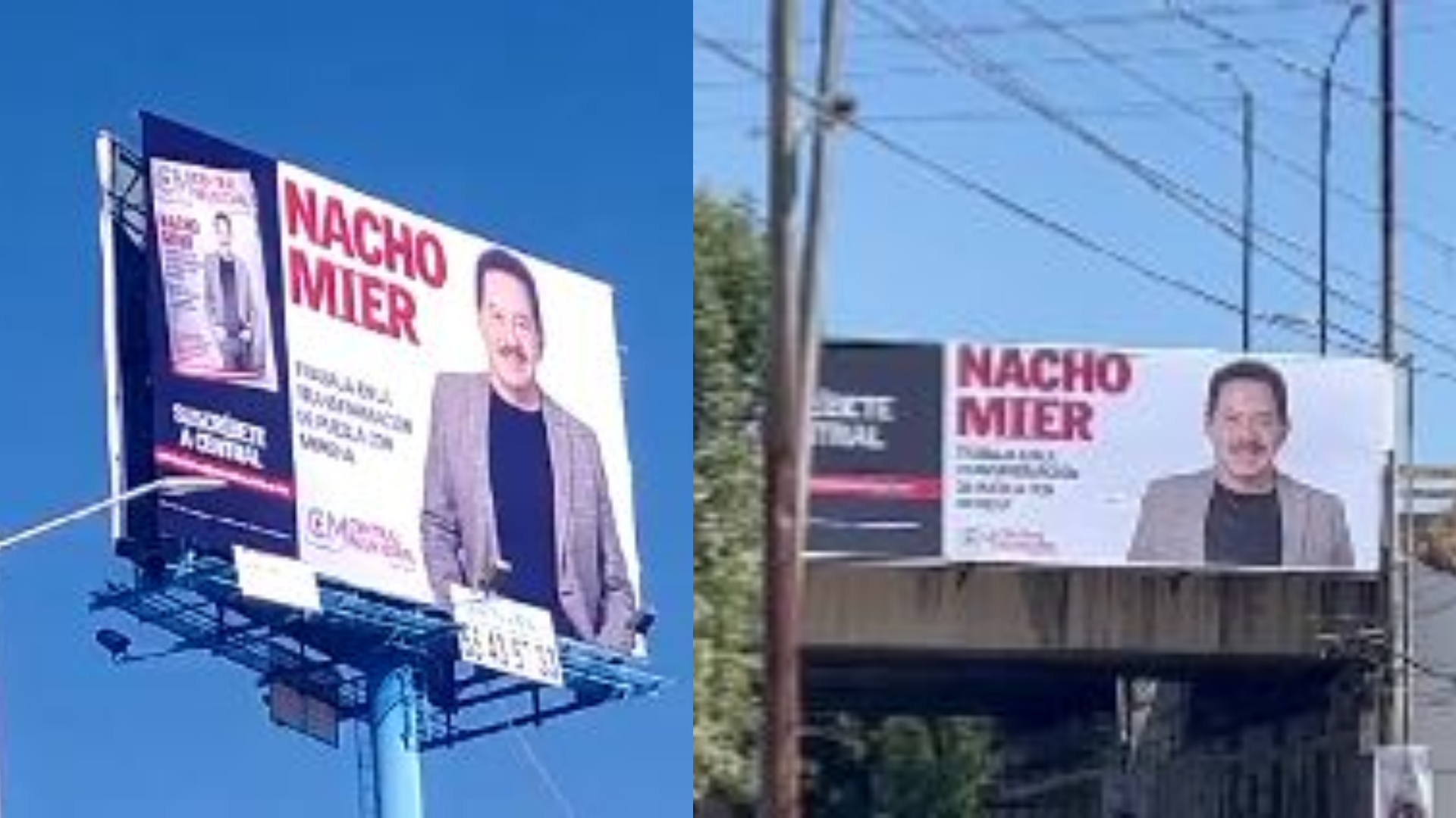 Ignacio Mier Velazco dijo que no eran suyos los espectaculares colocados en Puebla donde busca aspirar a la gubernatura (especial)