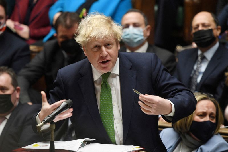 Boris Johnson, en el Parlamento británico
