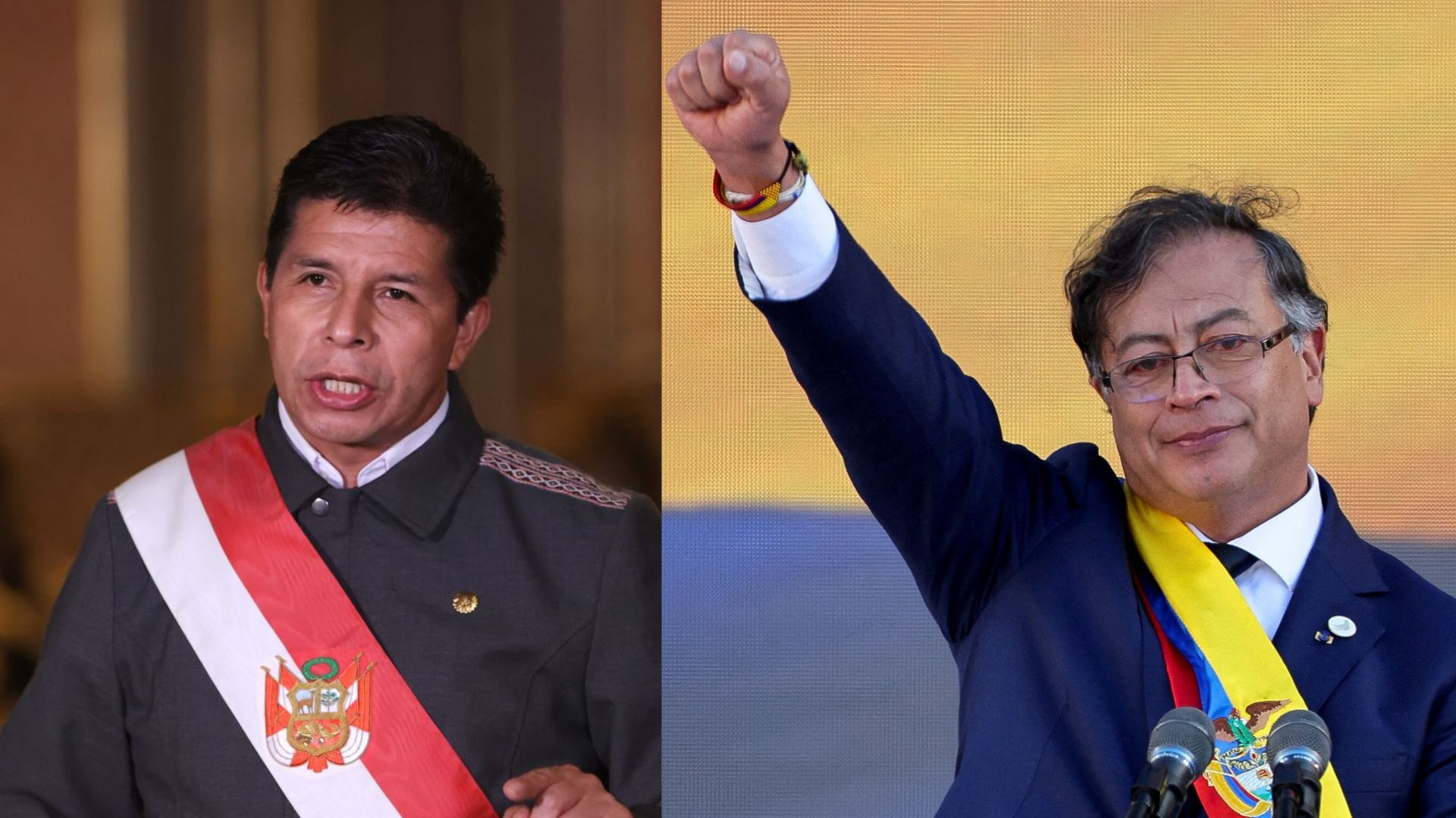 Pedro Castillo agradeció el apoyo que le ha brindado el presidente colombiano, Gustavo Petro. (Infobae Perú).