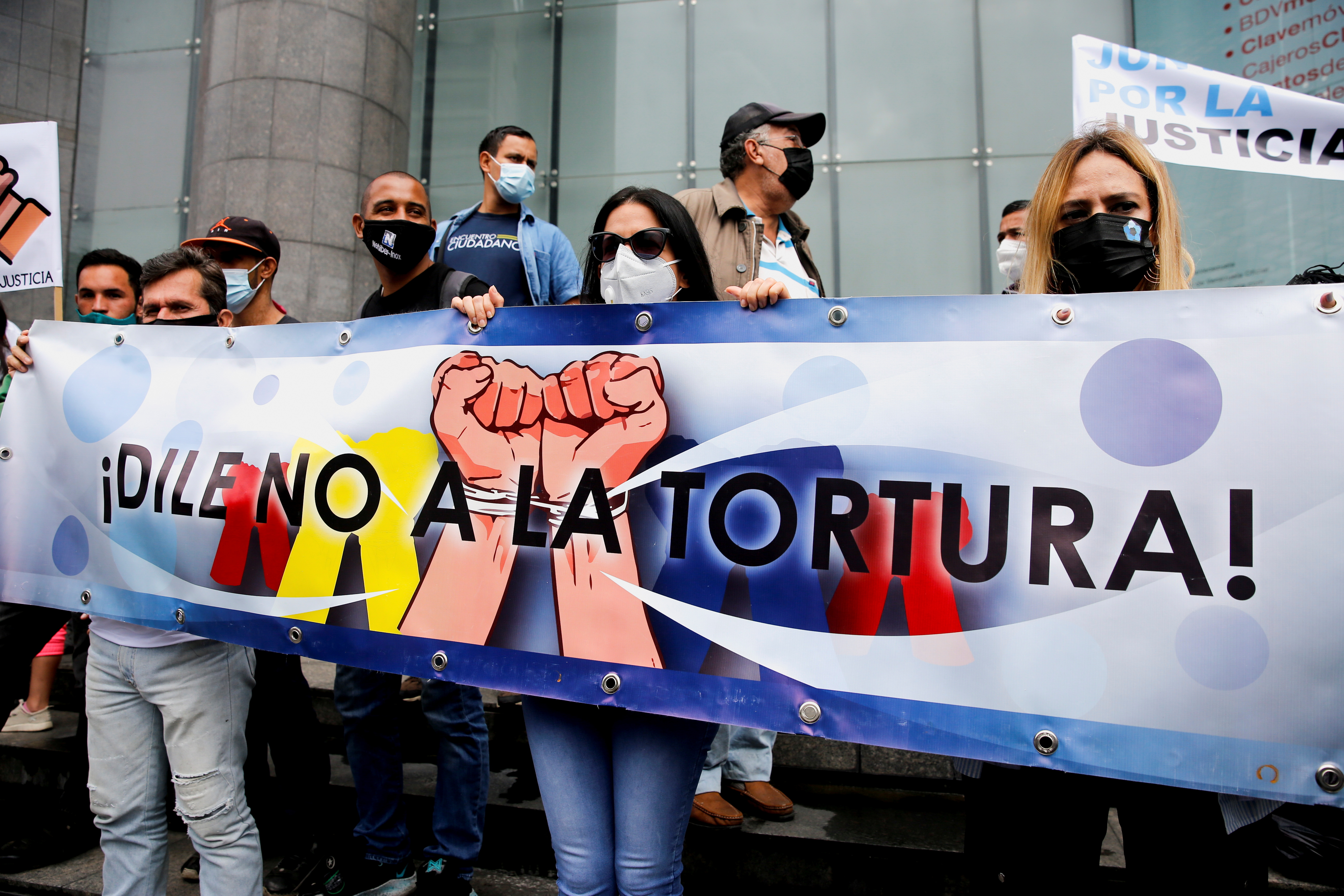 Una protesta contra la tortura en Caracas (REUTERS/Leonardo Fernández Viloria/Archivo)