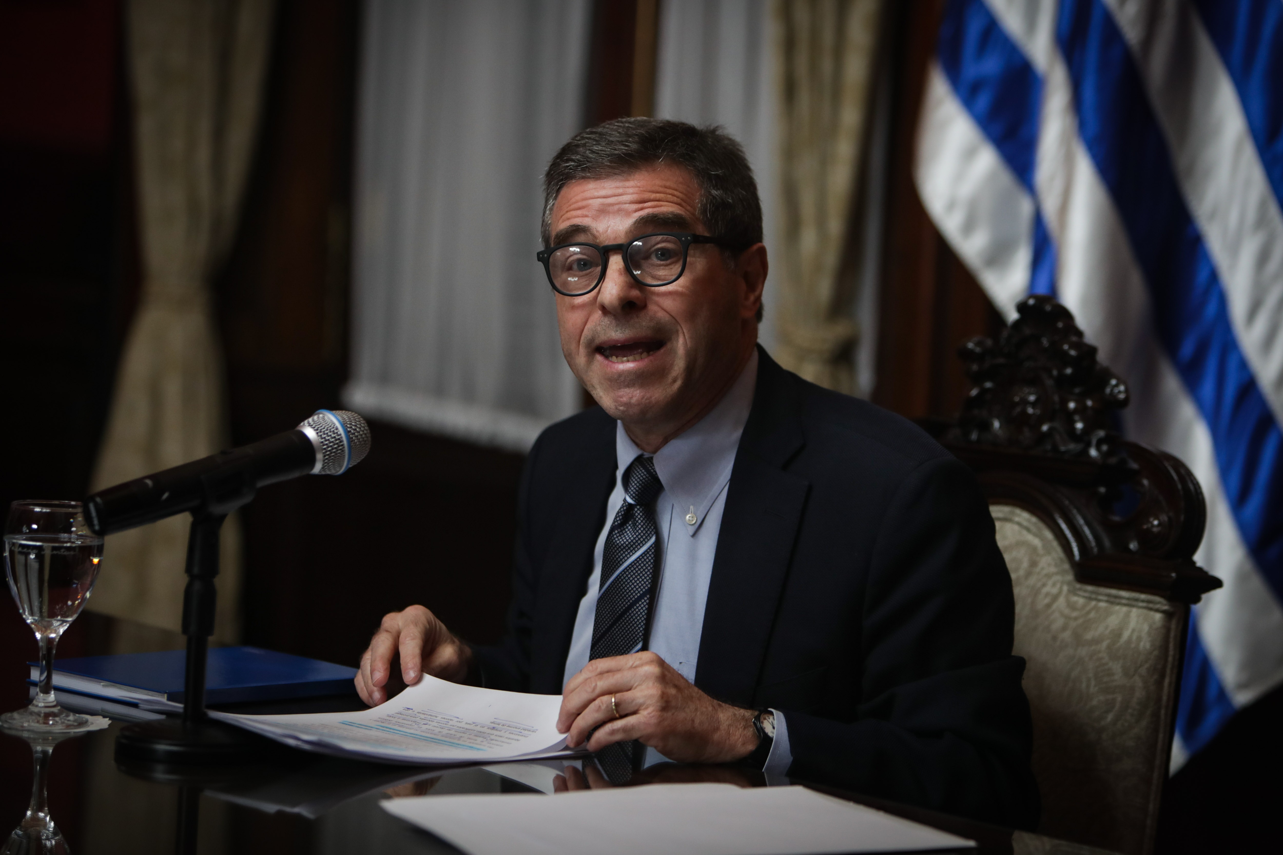El canciller de Uruguay, Ernesto Talvi, celebró la decisión de la UE (EFE/ Federico Anfitti)
