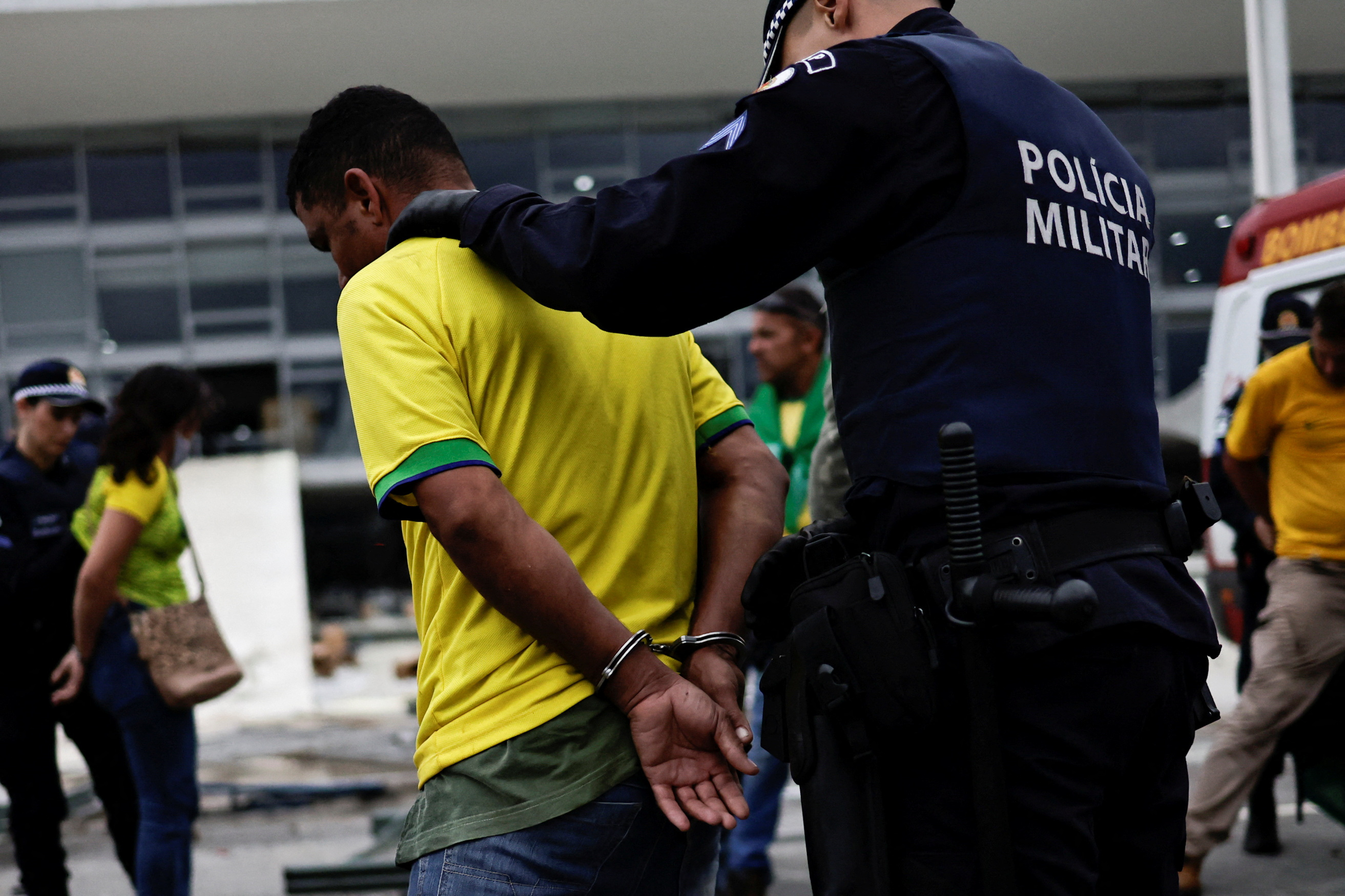 La policía Militar en el Planalto (Reuters)