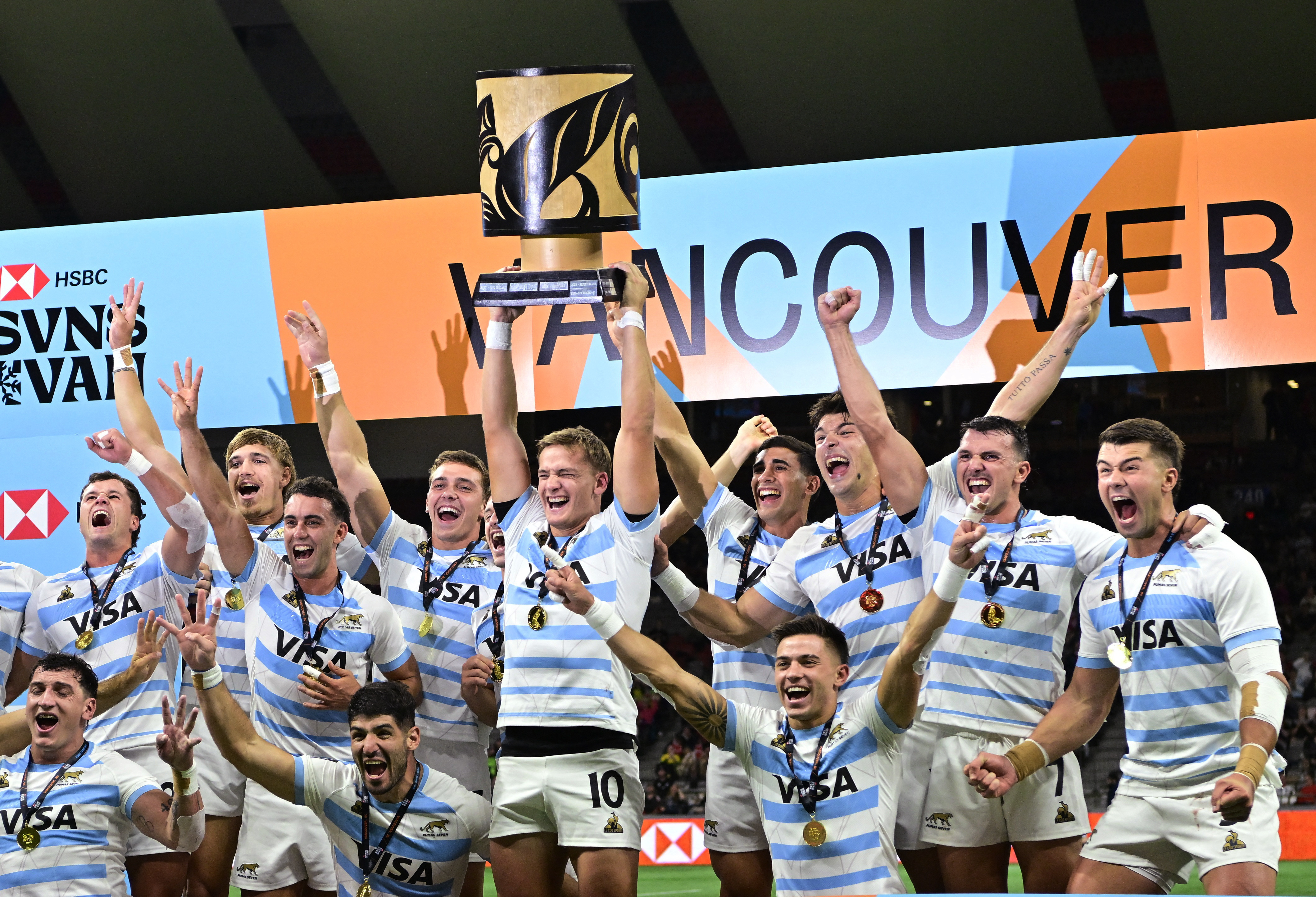 Los Pumas le ganaron a Sudáfrica y se consagraron campeones del Seven de Vancouver por cuarta vez al hilo