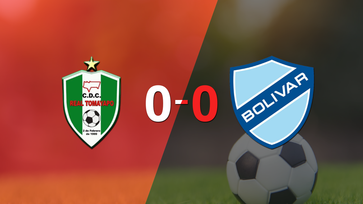 Sin muchas emociones, Real Tomayapo y Bolívar empataron 0-0