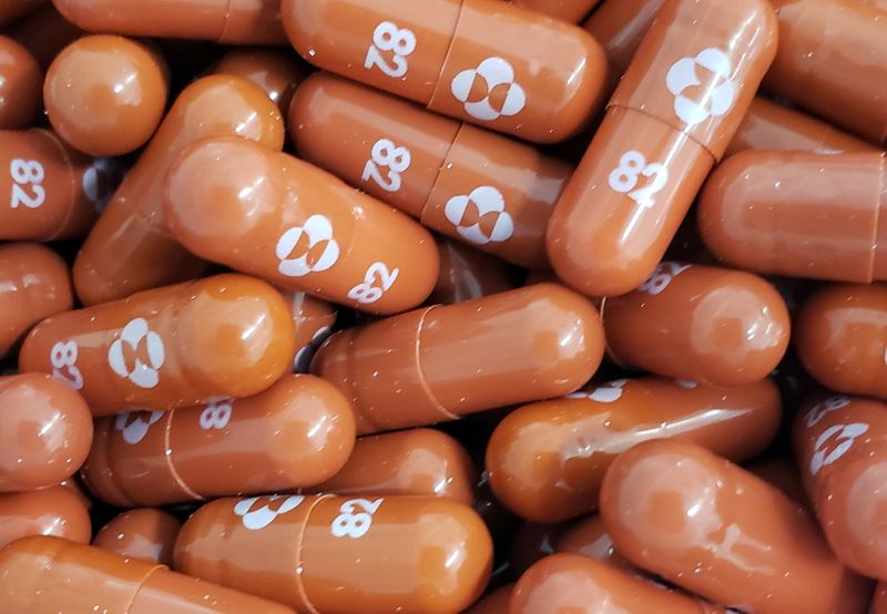 Píldora para el tratamiento de COVID-19, llamada molnupiravir (REUTERS/Merck & Co Inc)