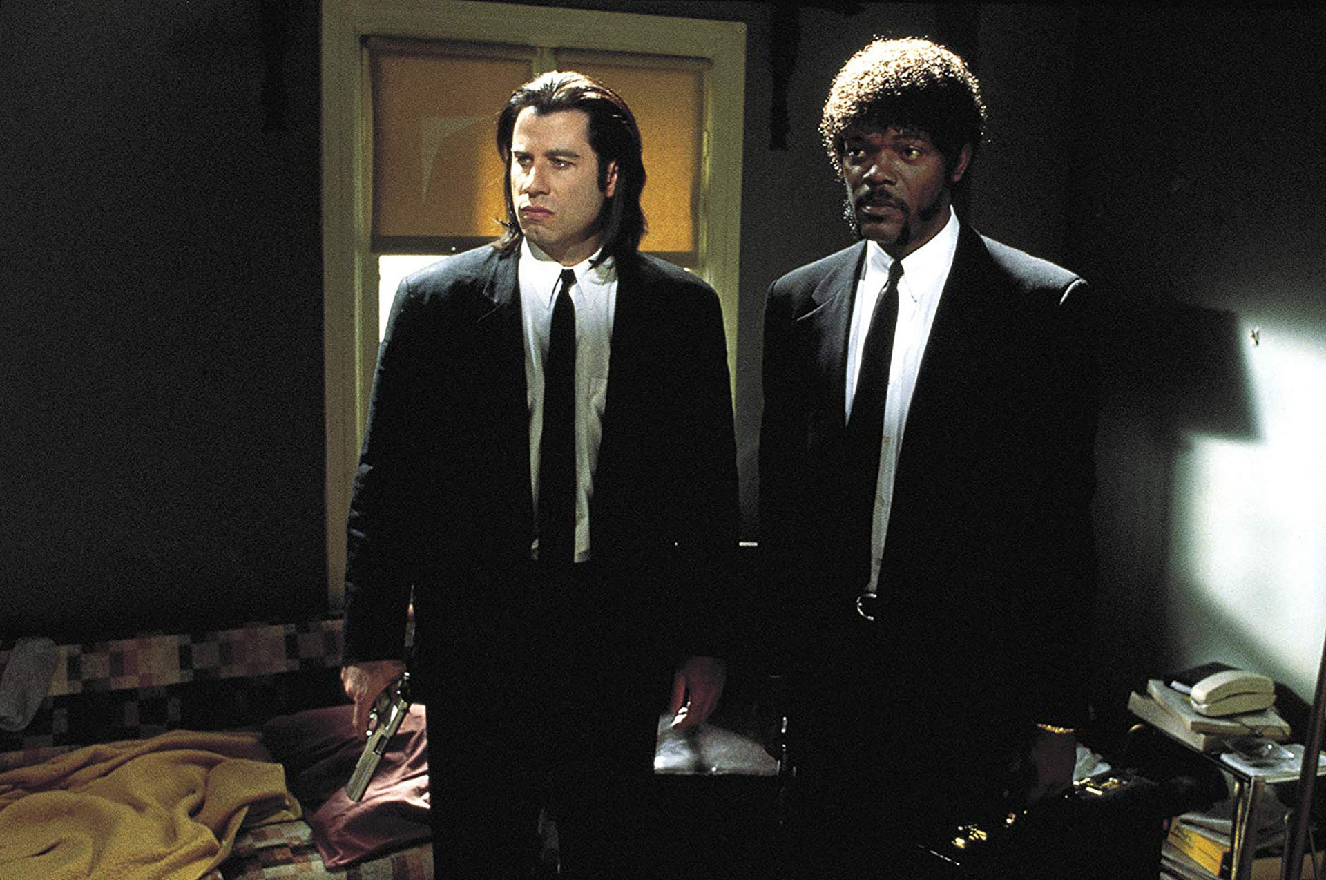 Samuel L. Jackson con John Travolta en Pulp Fiction