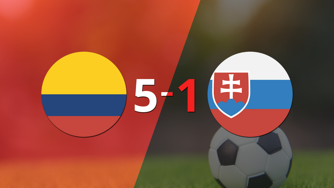 Colombia clasifica a Cuartos de Final al vencer a Eslovaquia