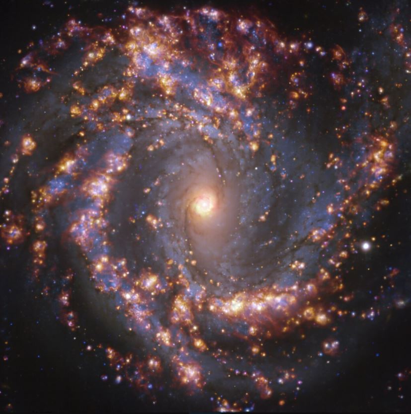 Las observaciones de ALMA, permitieron a los astrónomos cartografiar alrededor de 100 000 regiones de gas frío en 90 galaxias cercanas, produciendo un atlas de guarderías estelares en el Universo cercano de una nitidez sin precedentes