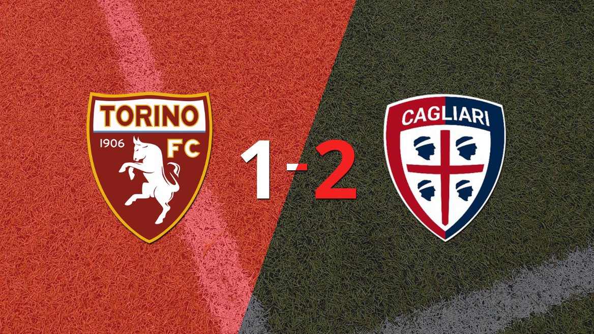 A Cagliari le alcanzó con un gol para vencer por 2 a 1 a Torino