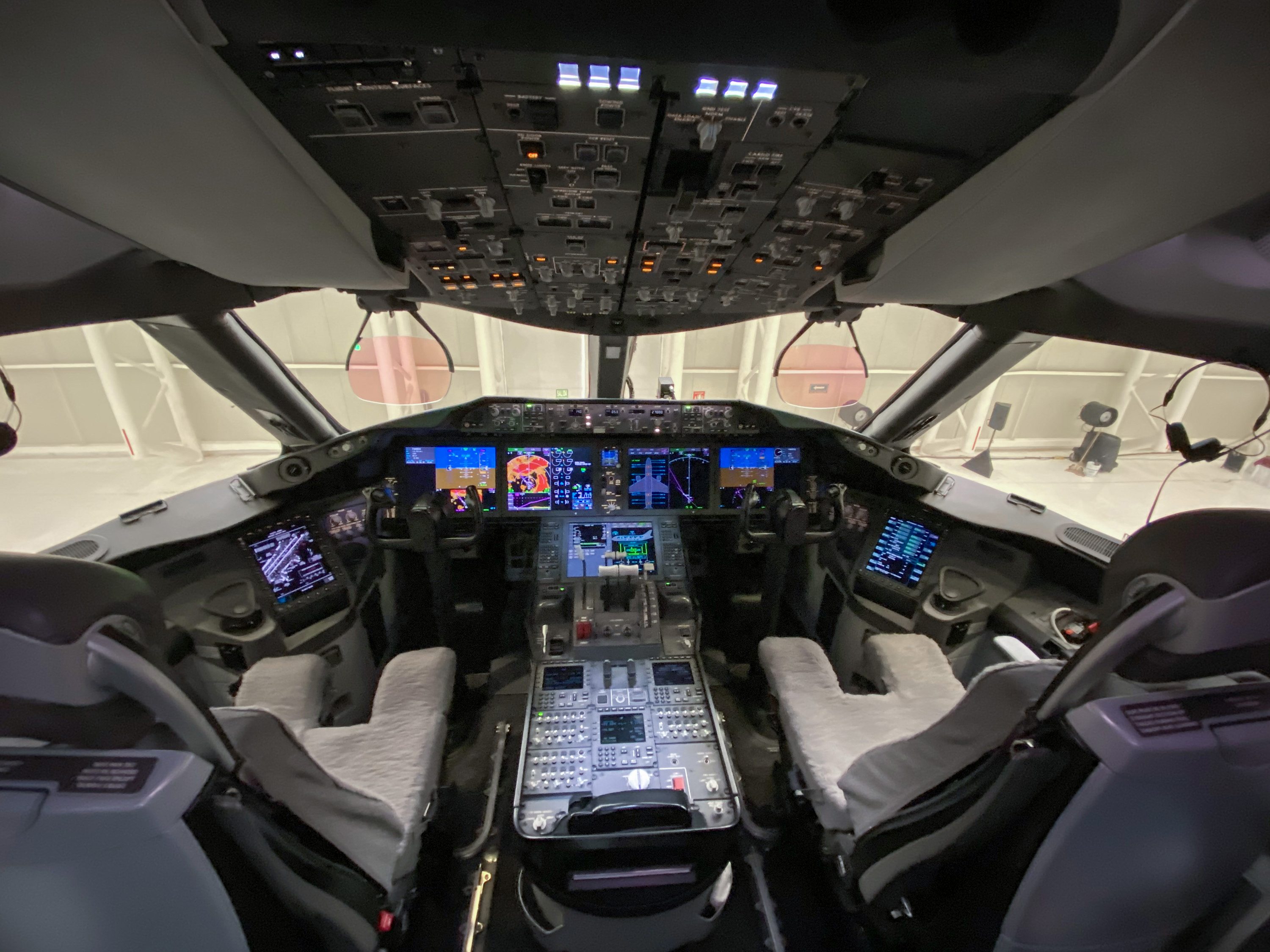 Vista del interior del avión presidencial (Foto: Gobierno de México)