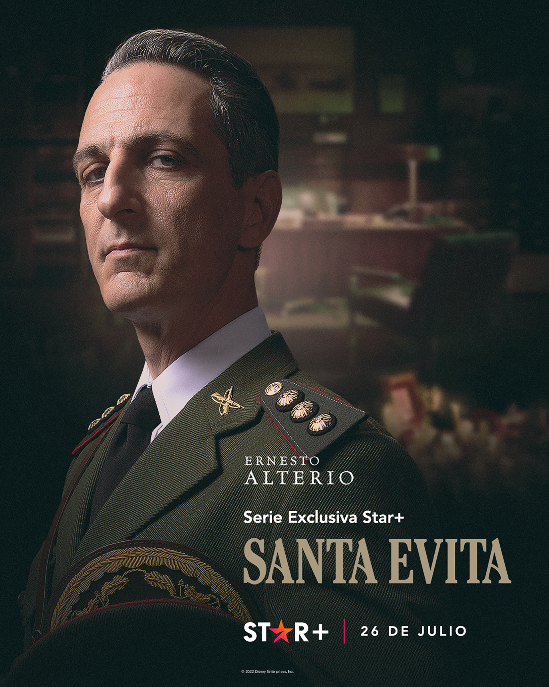 Ernesto Alterio se suma a "Santa Evita" que llega a la plataforma el 26 de julio. (Star Plus)